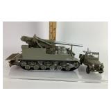 Military Model Tanks With Jeep, Camouflage
