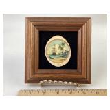 Lahaina Scrimshaw hand carved & painted scrimshaw