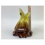 C.1880s Bretby pottery English majolica frog