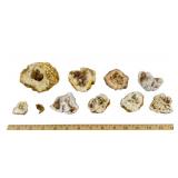 Quartz Geodes With Crystalline Cavities