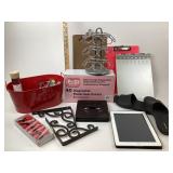 IPad &/Khomo Case, Spice Rack, Okabashi Sandals, C
