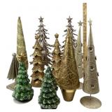 Christmas Trees; Metallic Glitter, Resin, German P