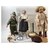 Michaelangeli Wooden Doll, Beetle Bailey, Porcelai