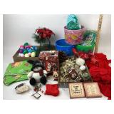 Christmas & Easter; Eggs, Pails, Snowman Figurines