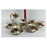 Royal Chelsea Golden Rose Tea Set