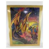 Golden Dragon Fantasy Puzzle Artwork