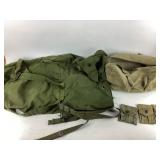 US Military duffel bag, canvas bags, pouches, belt