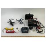 RC Helicopters, Radios, Batteries Charger