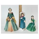 3 Royal Doulton Porcelain Figurines