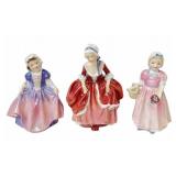 3 Royal Doulton Figurines Pretty Ladies