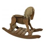 Wood rocking horse