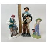 3 Royal Doulton- Newsboy, Silversmith