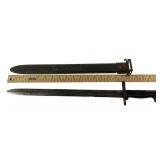 US Military UC UOS 1942 WWII Garand Bayonet and