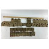 WWII Canvas ammo belt with rifle ammo cartridges