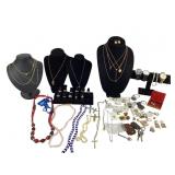 Jewelry with 14k GE Necklace, Sterling Cross