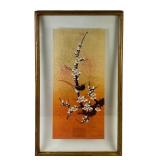 Peter Chan Batik Artwork in Bamboo Frame