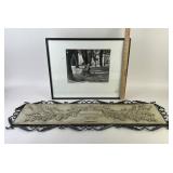 Wall Decor With Relief Detail, Framed Photo