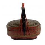 Chinese Wedding Basket with Red Accents