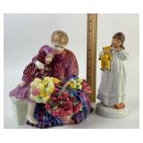 2 Royal Doulton: Children With Flowers, Teddy Bear