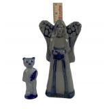 RPW Angel Figurine, Salt Glaze Bear Figurine