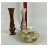 Onyx Vases, Lidded Jar