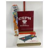 Table Tennis Set, SkyDelta Kite, ESPN Framed Shirt