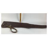 Leather Rifle Scabbard With Strap