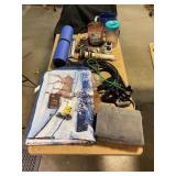 Household Items With Massager, Blanket, Mat