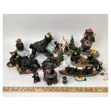 Jeff Fleming Bearfoots Bears Figurines; Fishin Bud