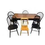 Kitchen table, 6 chairs