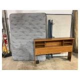 Queen pillowtop mattress, box spring, headboard