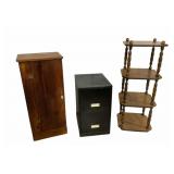 File cabinet, wood shelf, wood cabinet
