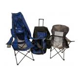 Protege jumbo rolling dufflebag, 2 camping chairs