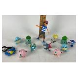 Pokemon Figures Lot: Bulbasaur, Squirtle, Ash &