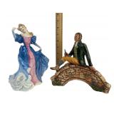Royal Doulton Figurines: Man wooing a pretty lady