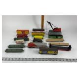 HO Scale Model Train Cars with Locomotive