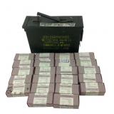 7.62 M13 Ammo can with 9mm Steel Primer cartridges