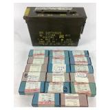 7.62 M13 Ammo can with 9mm Steel Primer Cartridges