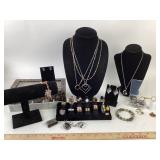 Costume Jewelry with Rings, Necklaces, Bracelets
