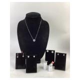 .925 Sterling Silver Jewelry: Earrings, Rings, Nec