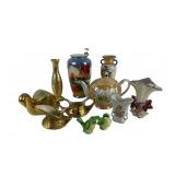 Porcelain Figurines, Vases: Some Marked Japan/ Occ