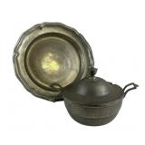 Pewter Wilton Armetale Platter, Tureen/ Casserole