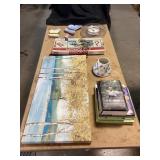 Monopoly Board Game, Wall Art, Books, Clock, Butte