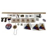 Military Pins, Medals, Political Buttons, Patches