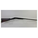 Unmarked Double barrel shotgun, missing side