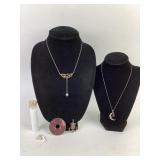 Sterling Silver Jewelry with Anchor, Moon, Leaf De