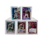 Numbered & Autographed MLB Card Lot