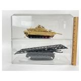 Plastic Military Tank Models in cases