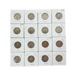 16 Standing Liberty Quarters in Protective Holders
