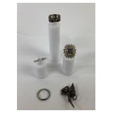 Sterling Silver Rings, Pendant, Pin, 18k GF Ring